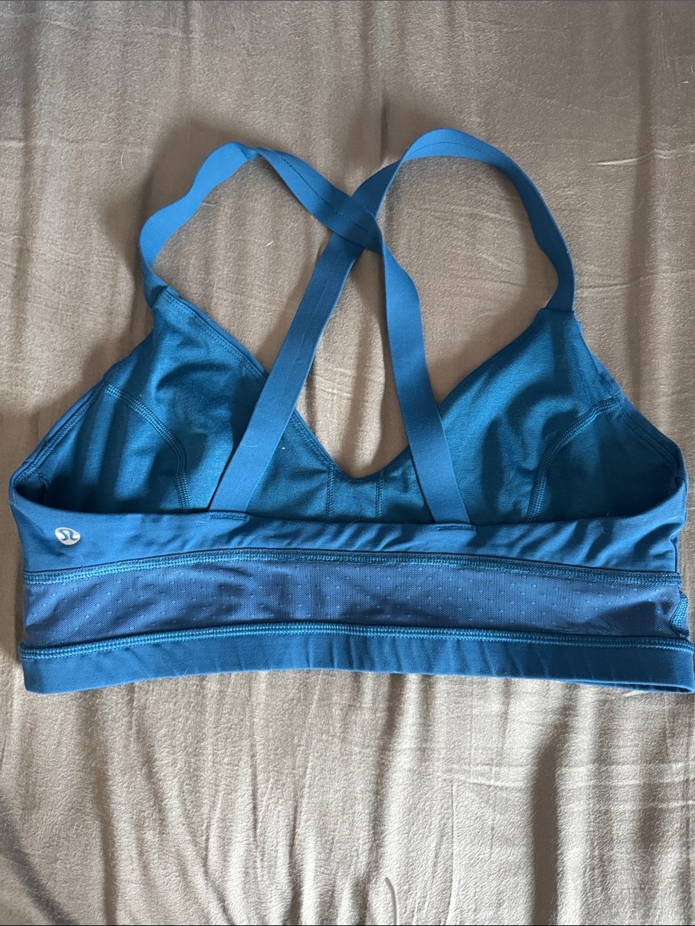 lululemon athletica Blue Crisscross Strap Sports Bra / J31 - Picture 3 of 5